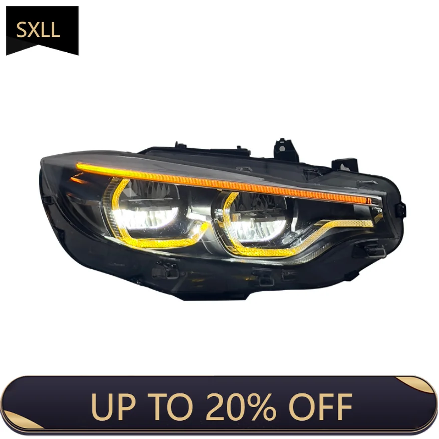 

SXLL 6000 стилей светоизлучающих диодных фар для F32 F33 F36 F80 F82 M3 M4 Lci желто-белых DRL высокого и низкого противотуманного рулевого управления