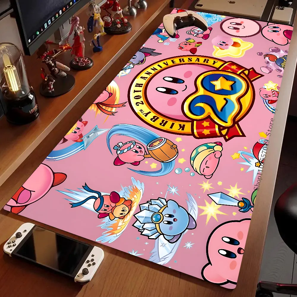 Cute K-Kirbies Mousepad Large Gaming Mouse Pad LockEdge Thickened Computer Keyboard Table Desk Mat