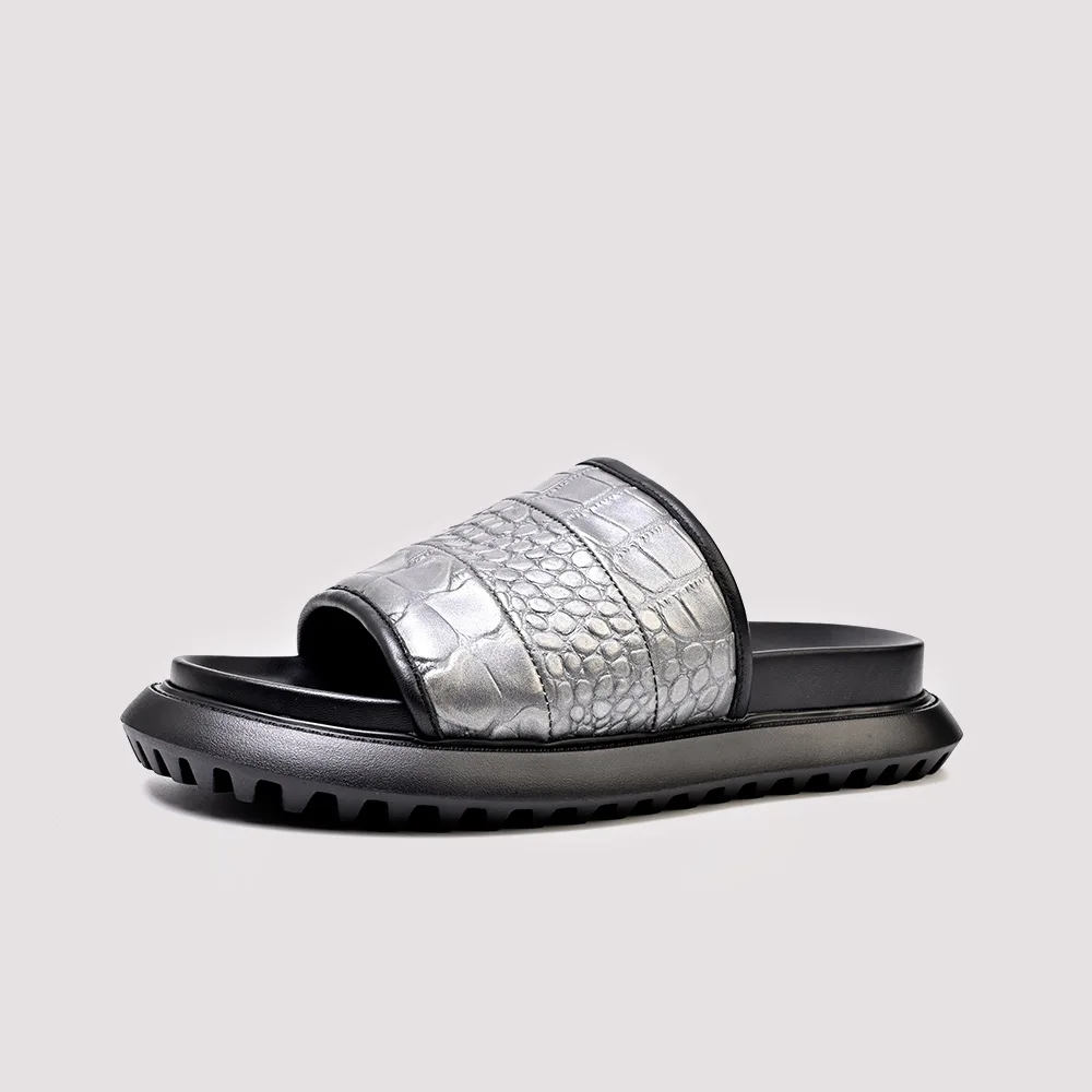 

Man Shoes Shoes Men New Spring Summer High Quality Genuine Leather Leather Sandals for Men British Retro Men's Sandal Slippers