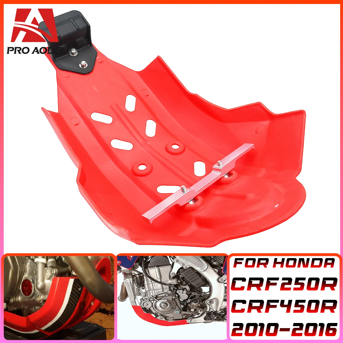 

Motocross Accessorie - Spare Parts Engine Chassis Protector Guard Cover For Honda CRF250R CRF450R 2010-2016 High-Quality