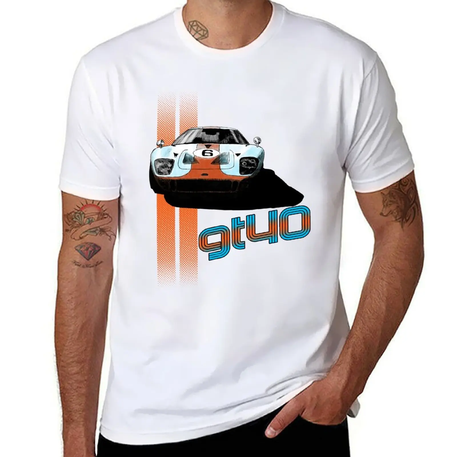 

GT40 T-Shirt t shirts for man pack white t shirts for man cotton soft T-Shirt