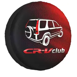 Custom CRV Club Spare Tire Cover for Mitsubishi Pajero Logo 4WD 4x4 SUV Car Wheel Protectors 14