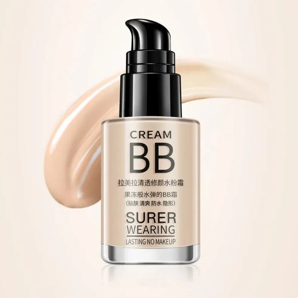 Fondotinta liquido opaco naturale a 3 colori Controllo olio Base viso a lunga durata Crema viso liquida BB Cream impermeabile