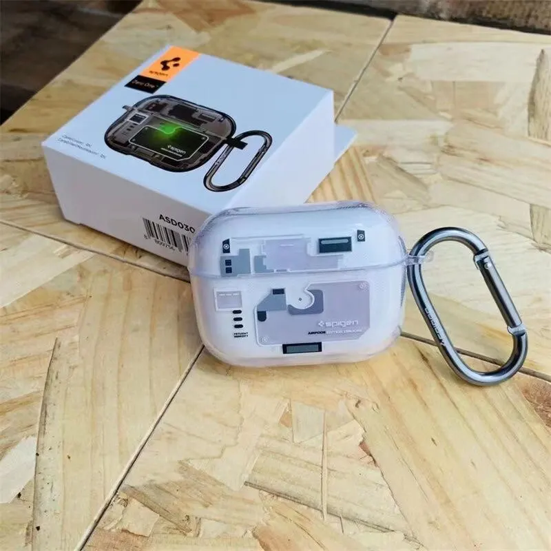 Защитный чехол Spigen Ultra Hybrid Zero One для наушников AirPods 1/2/3/4 Pro 3 Pro 2, чехол для наушников MagSafe Bluetooth