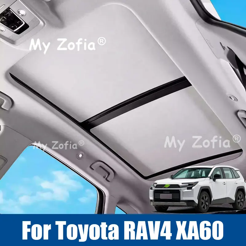 

For Toyota RAV4 XA60 6th 2026 Car Electrostatic Sunshade Sun Protection Sunroof Covers Front Rear Glass Skylight Summer Cooling