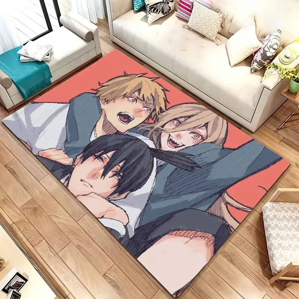 Aki Hayakawa Denji Pochita Floor Mat Bathroom Absorbent Mat Rugs Simple Door Dirt-resistant Mat Home Kitchen Mat