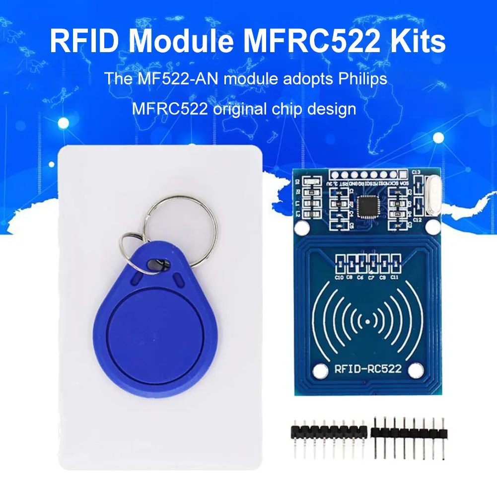 RFID IC Wireless Module MFRC-522 RFID RC522 Module 13.56MHz with Tags SPI Write Read Easy To Use Compact Size