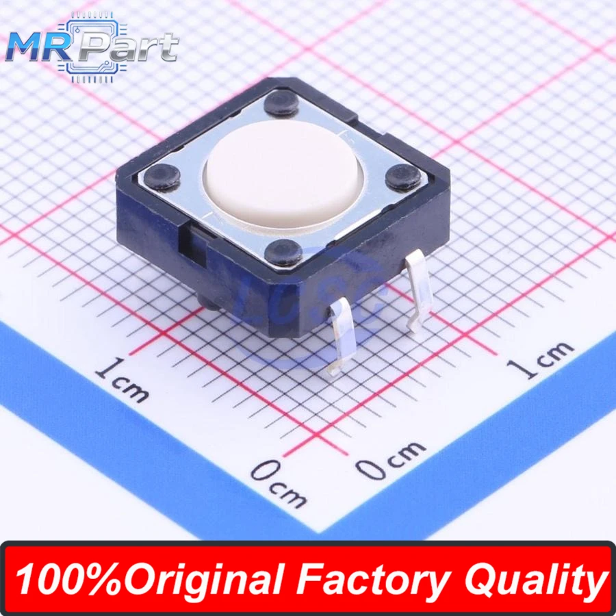 50pieces Original Factory Japan Switch B3F-4000 Elevator Touch Switch Round Button 12x12x4.3mm PC Pin Vertical 4 Feet Long Life