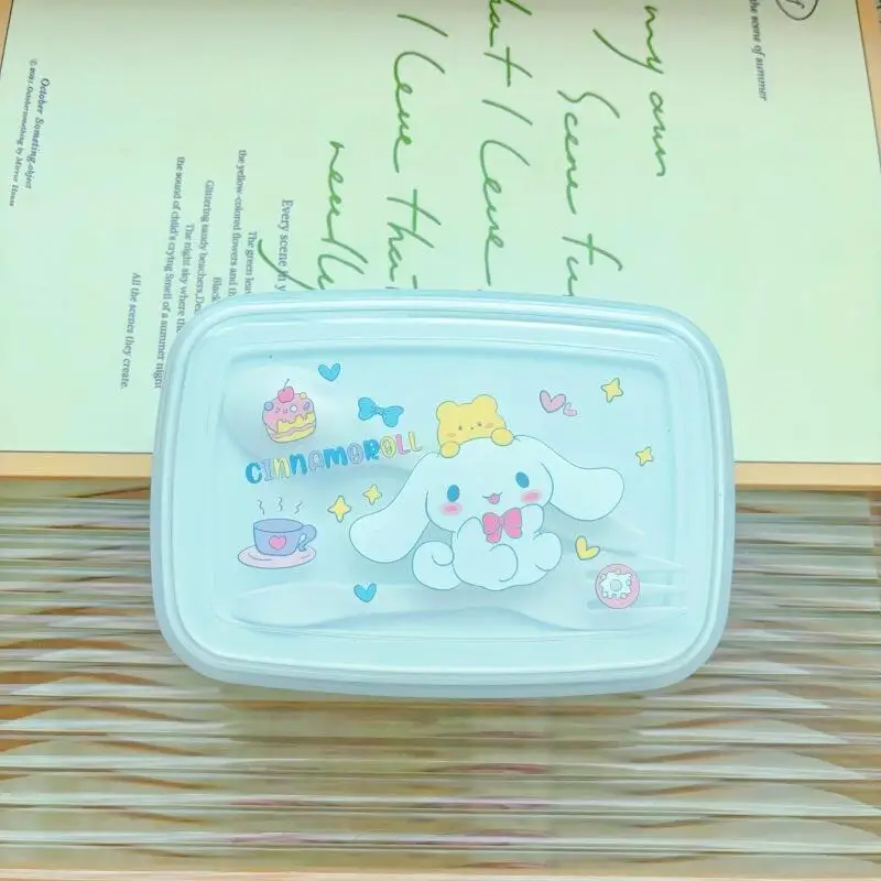 سانريو هالو كيتي ماي ميلودي كورومي صندوق الغداء صندوق الفواكه والخضروات منتج جديد كارتون محمول سعة كبيرة #5