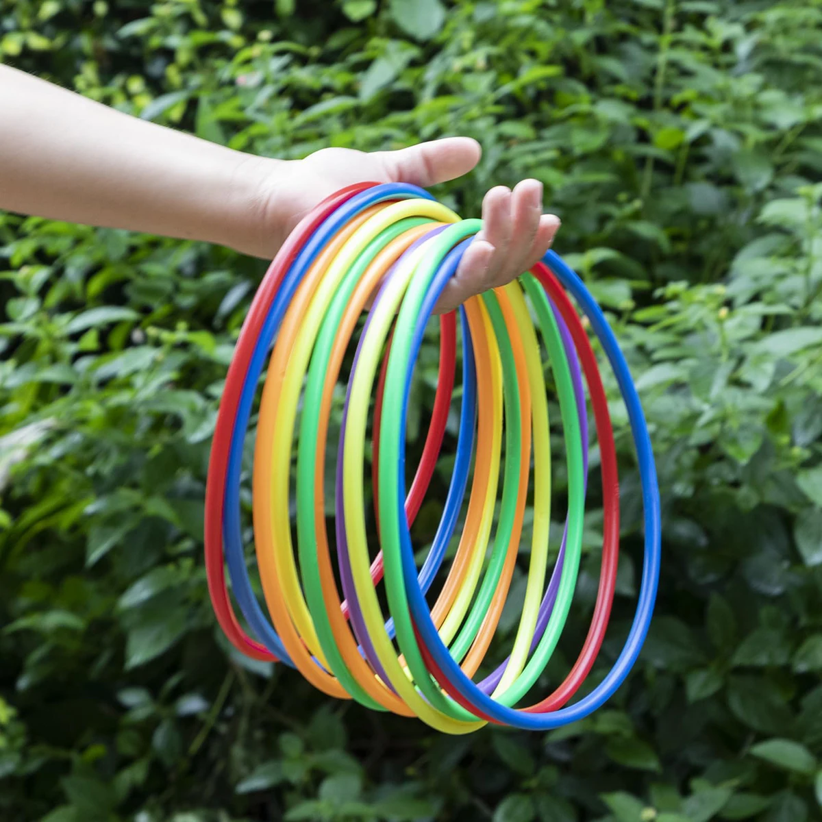 12 Pieces Plastic Toss Rings Toys Mini Toss Rings Circles For Kids, Carnival Party Honeycomb Toss Rings For Games Practice Game