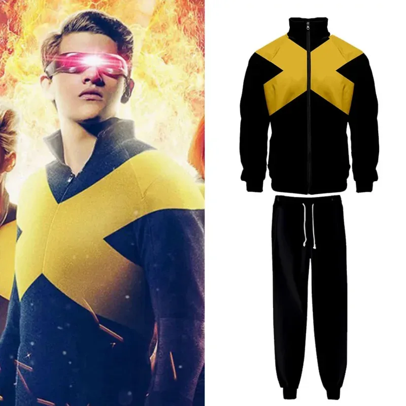 Bazzery x-men Dark Phoenix nouveau manteau Cosplay sweats à capuche femmes cosplay sweat hommes sweats à capuche haut pantalon pour adultes