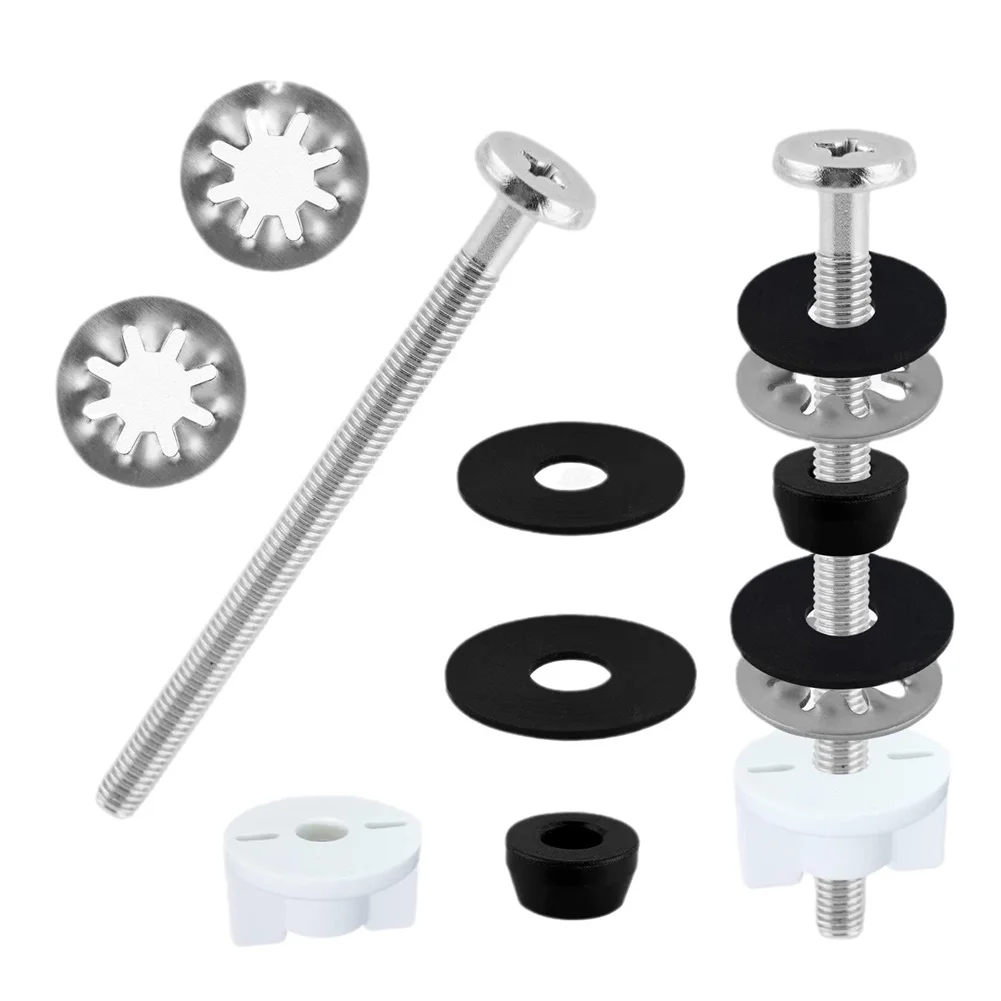 Bolts With Washers Stainless Steel Bolts Breakage Resistant Screws Comprehensive Tool Kit Easy Installation Bolts Kit As Shown