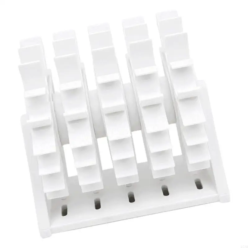 Rotating Bobbin Rack with Individual Holders, Plastic Thread Stand for Sewing Table and Craft Room Storage Use 37JD