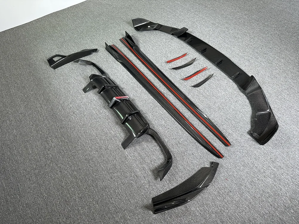 

Suitable for BMW F97 X3M Upgraded Carbon Fiber Front Lip Diffuser Side Skirt Rear Diffuser Spoiler Body Kit,