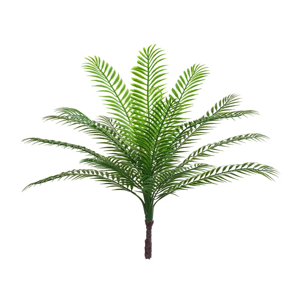 1Pcs Realistic Artificial Chrysalidocarpus Lutescens Faux Leaf Decor Lifelike Simulation Green Plant for Home Garden Party Scene