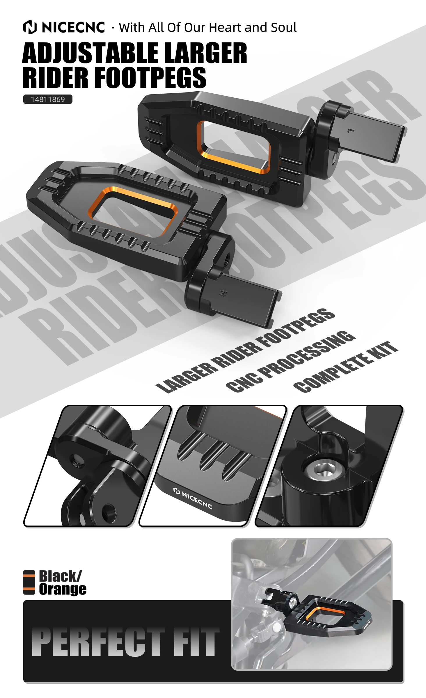 Für Harley Sportster S RH1250S 2021-2024 NICECNC Verstellbare Größere Fahrer-Fußrasten Schalthebel Sportster RH1250 S RH 1250S – Detail 7