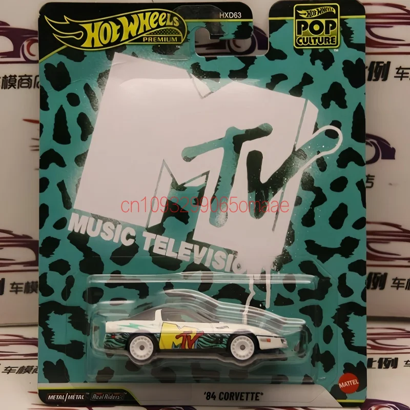 Hot Wheels Genuine 1 64 Diecast Alloy 84 Corvette Sports Car Hxd63 Pop Culture Series Mtv Collectible Model Cool Gifts For Fans view 5