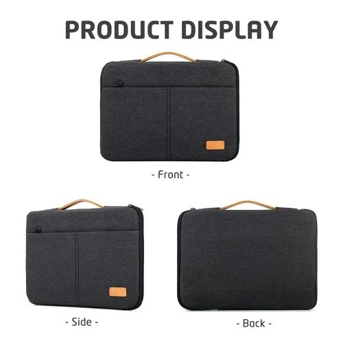Imagen 2 del producto Funda protectora para portátil para 13,3, 14, 15,6, 16 pulgadas, nuevo MacBook Pro M3 Max M2 M1, bolsa de transporte delgada para ordenador portátil, hombres y mujeres