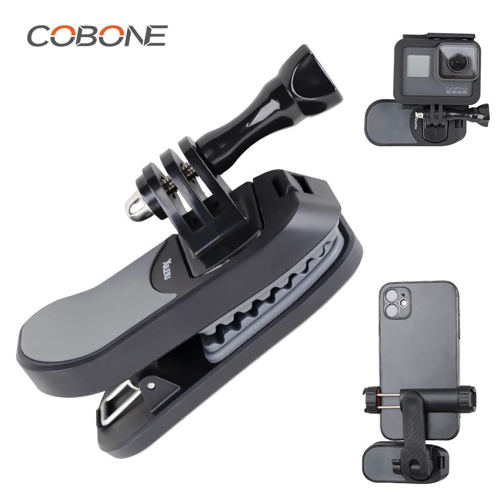 

COBONE Magnetic Quick Release Backpack Clip For Gopro11 10 Pocket2 Panoramic Insta360 DJI Action3 4 Sports Camera Fixed Clip