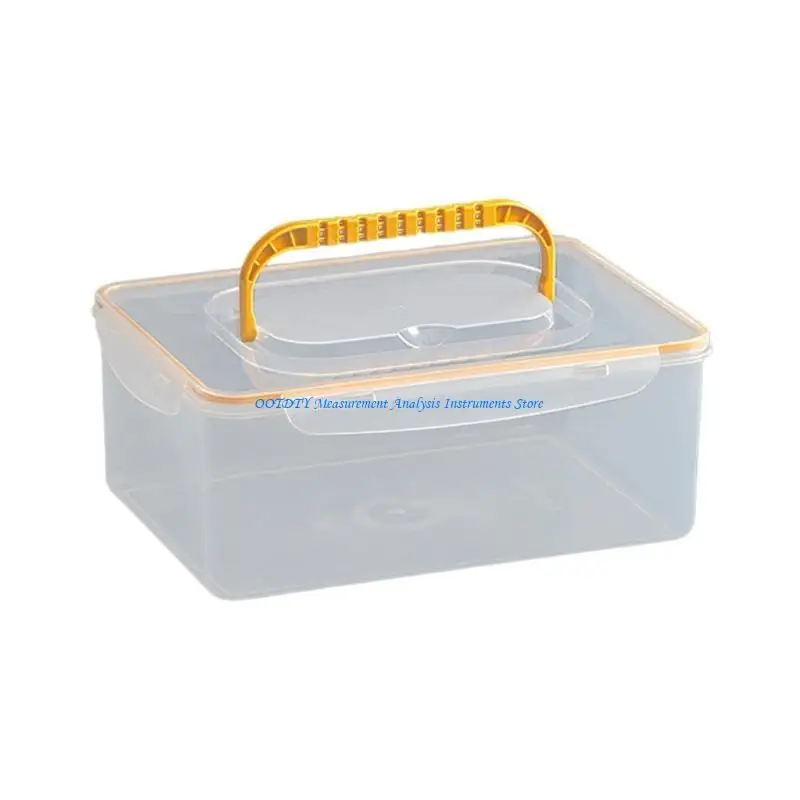 367D Plastic Box Transparent Portable Tool Box Multipurpose Electrician Drill Tool Storage Box Hardware Tool Case