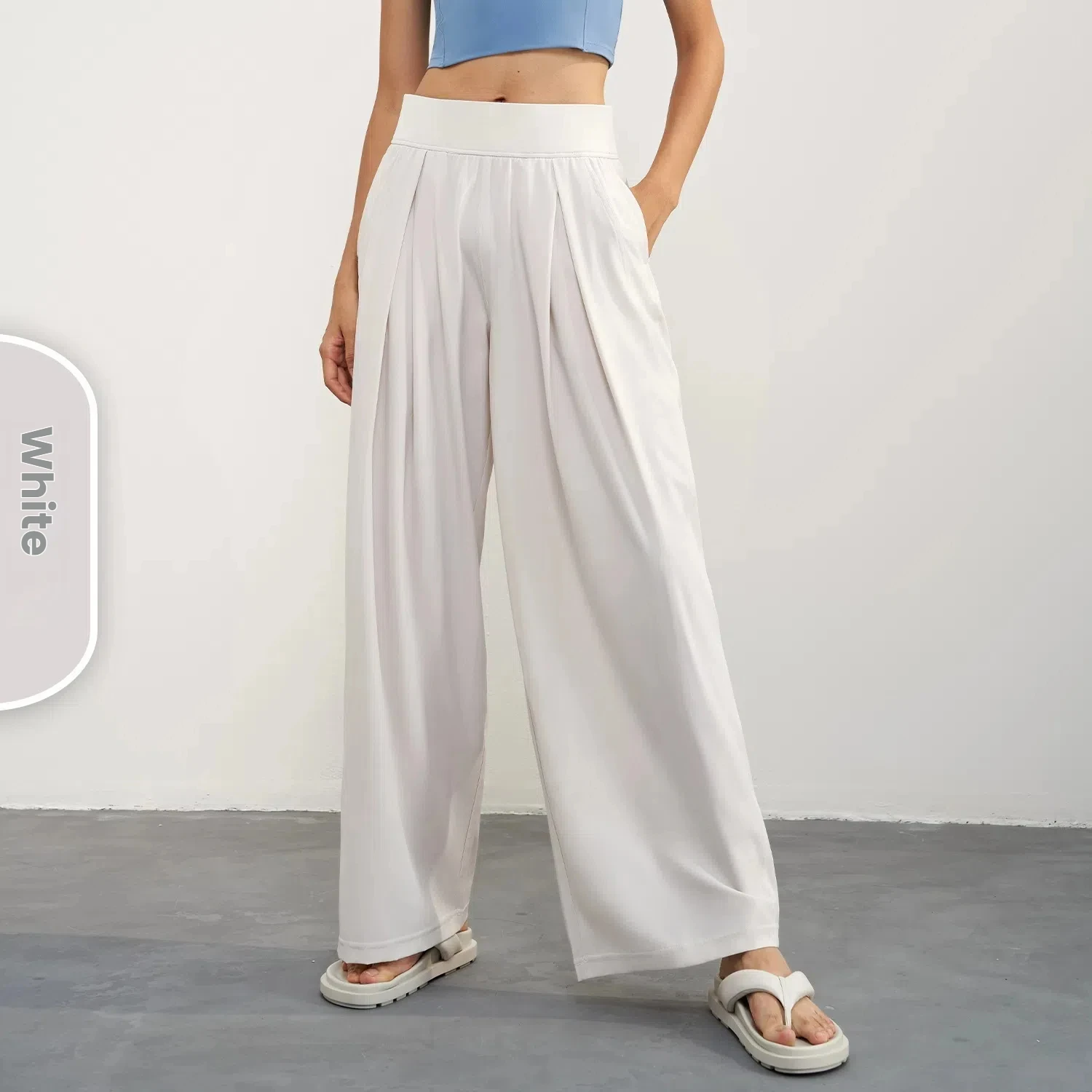 Women's Yoga Pants Loose Wide Leg High Waist Fitness Quick Dry Running Sweatpants Fitting Straight-leg Pants Fitness Trousers