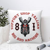 Hells Angels Support 81 Square Pillow Case Polyester Decorative Pillow Motorcycle Club Brotherhood Creative Cushion Covers