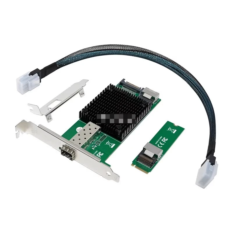 

82599 Chip M.2 To 10G Single-port Network Card M2 To 10G Optical Fiber Network Card X520-DA1
