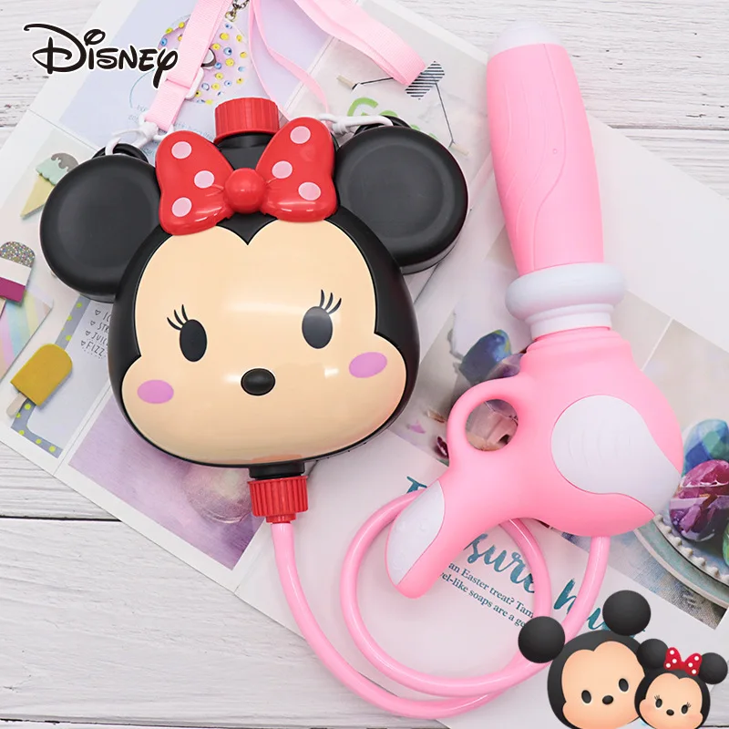 

Disney Minnie Mickey New Creative Fashion Pull-out Water Spray Cartoon Cute Backpack Water Gun Toy Gift for Boys and Girls