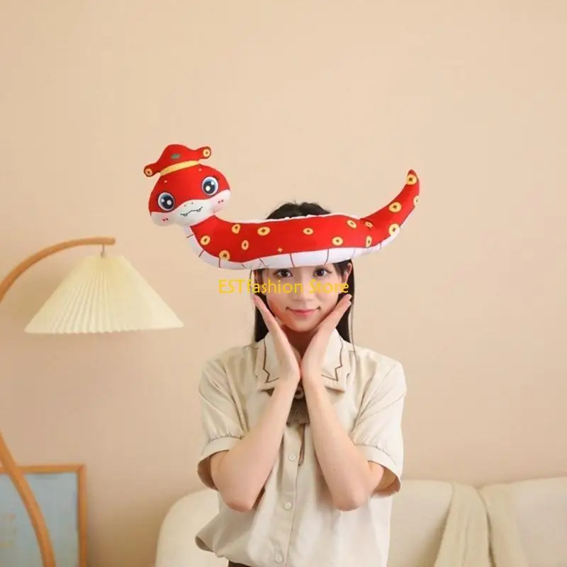 Y5GC Chinese New Year Headwear Durability Colorful Print Headpiece Tradition Headwear for Holiday Celebrations