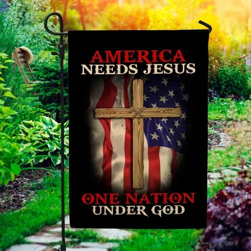 American Needs Jesus One Nation Under God Jesus Christian Cross Flag Graden Flag XXH LLP LLX uui