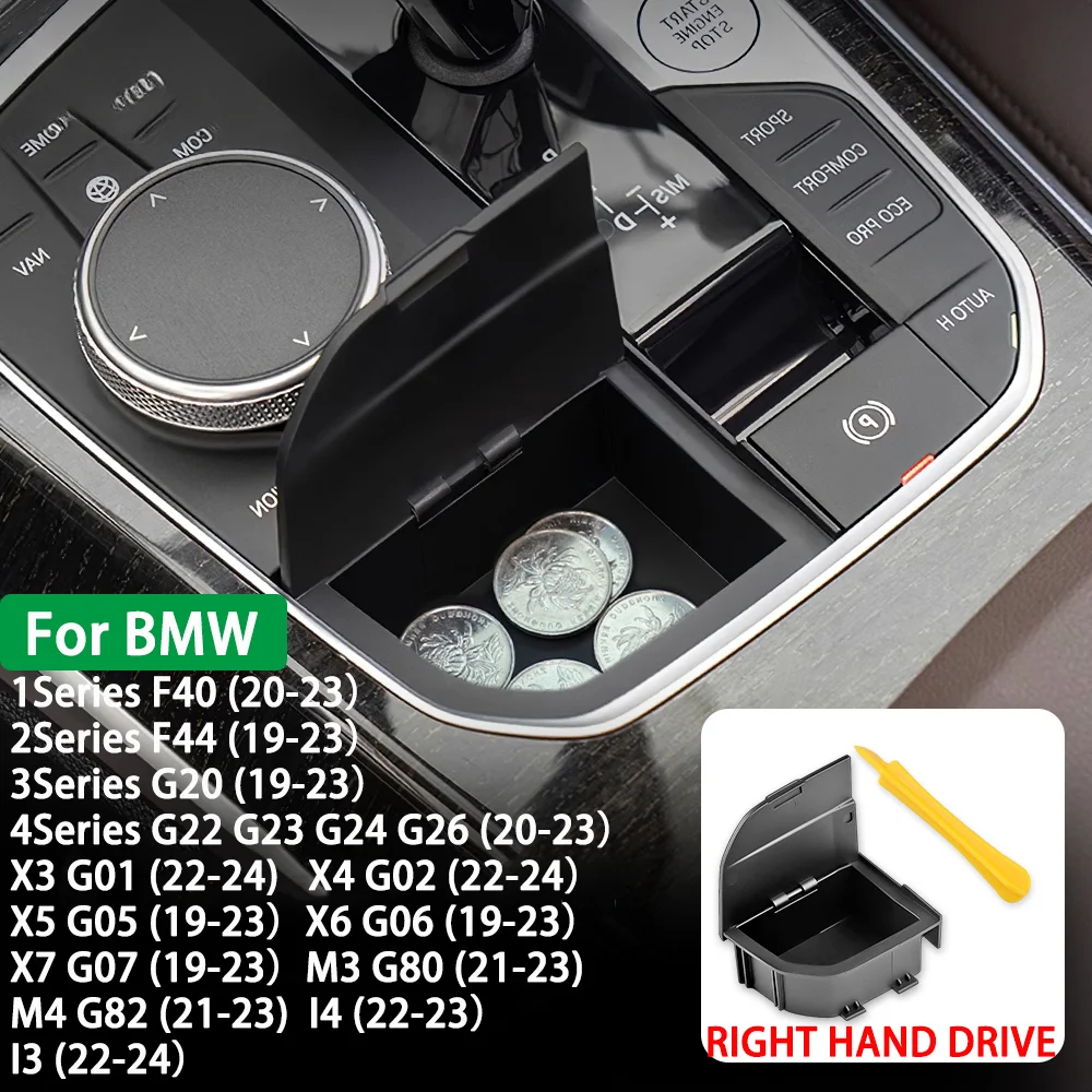 LHD RHD Car Console Storage Box for BMW 2 3 4 Series X3 X4 X5 X6 X7 F40 G20 G26 G01 G02 G05 G06 G07 I4 Modification Gear Shift