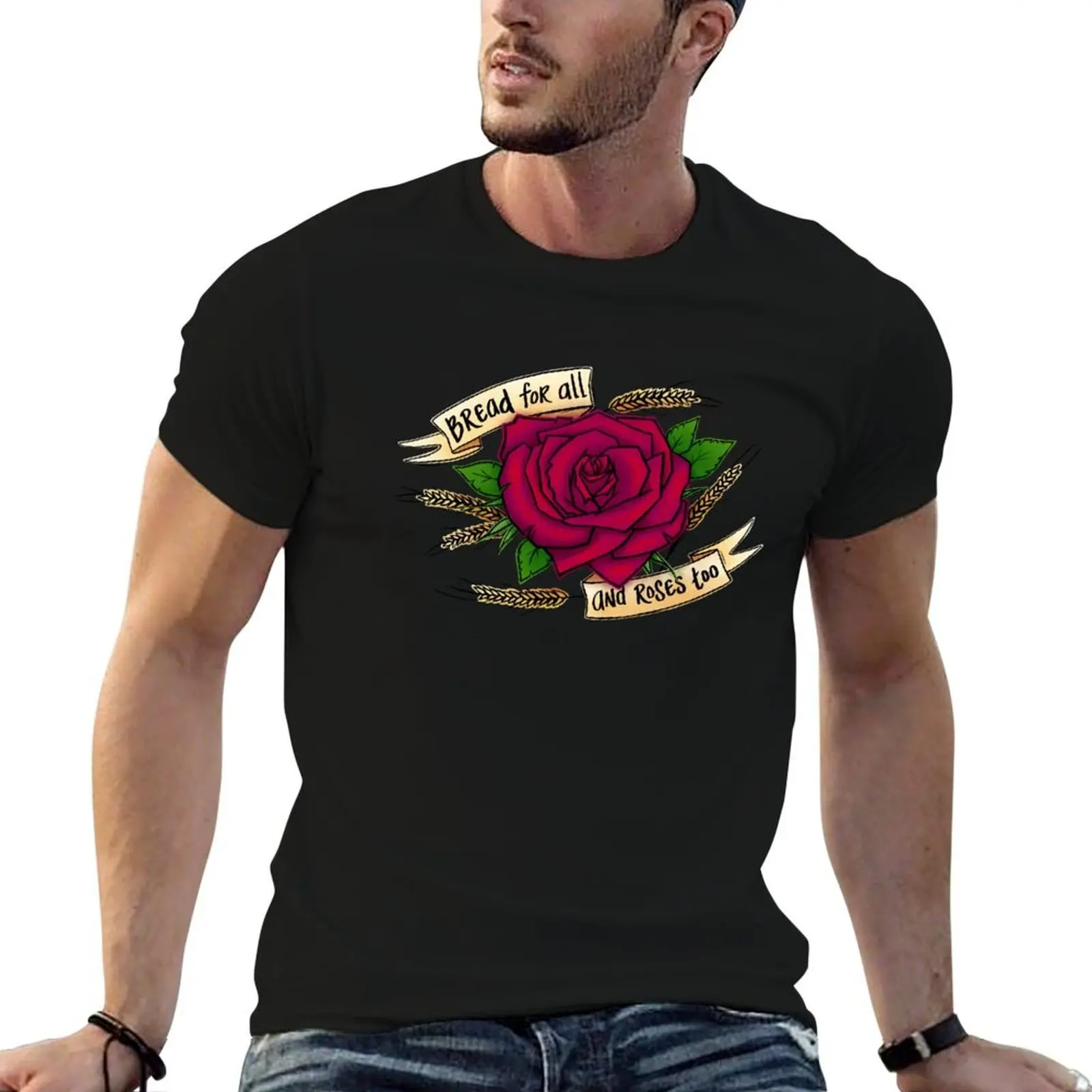 

t designer Roses for shirt funny shirts Bread man designer t and T-Shirt t shirts graphic man