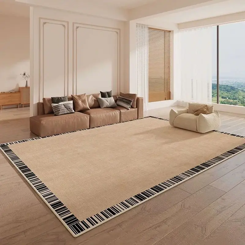 VIKAMA Wabi-Sabi Style Living Room Rug—Durable, Non-Slip Rug for Sofas and Coffee Tables, Bedroom Floor Mat, Home Decor
