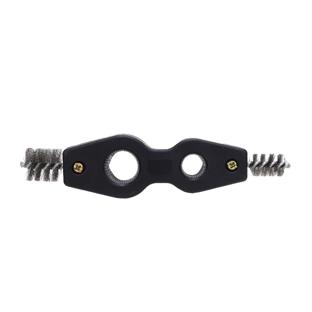 Steel Battery Cleaning Brush Reusable Ergonomic Battery Terminal Cleaner Deburring 4-in-1 Cleaning Tool Boat Maintenance