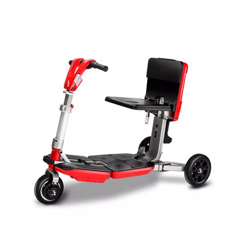 

Foldable electric scooter for middle-aged and elderly people with check-in capabilities