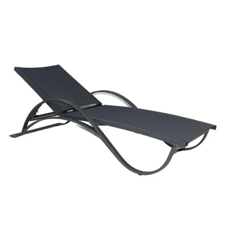 Cadeira de praia de malha externa, cama de apoio de braço de malha externa