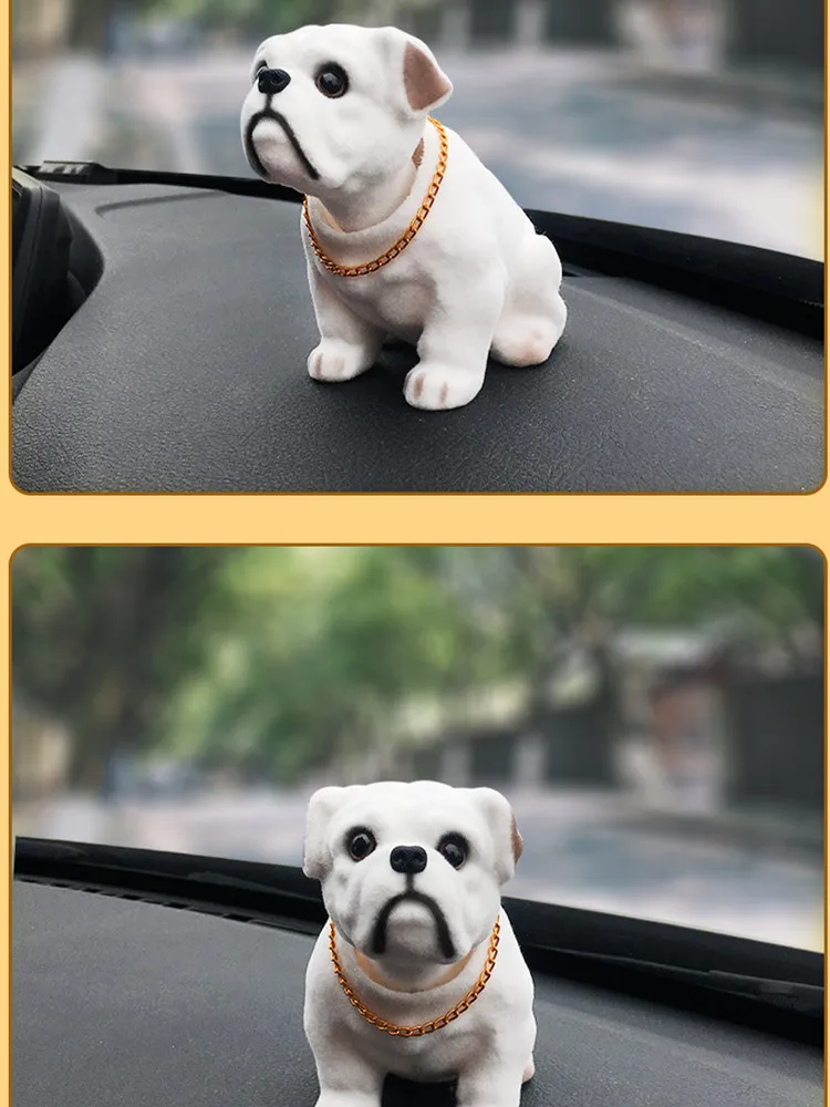 Doll Nodding Dog Shaking Head Resin Simulation Car Dog Toy