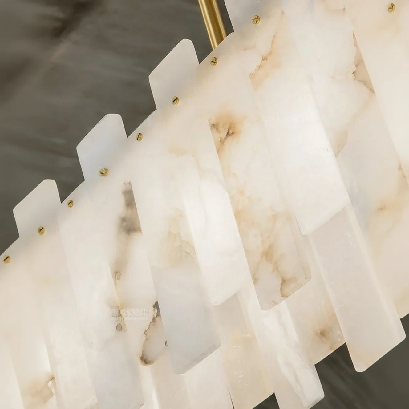 

Ruibopad Modern Marble Chandelier –handcrafted Carrara Marble & Solid Brass Led Pendant Light For Luxury Kitchen Islands Dining