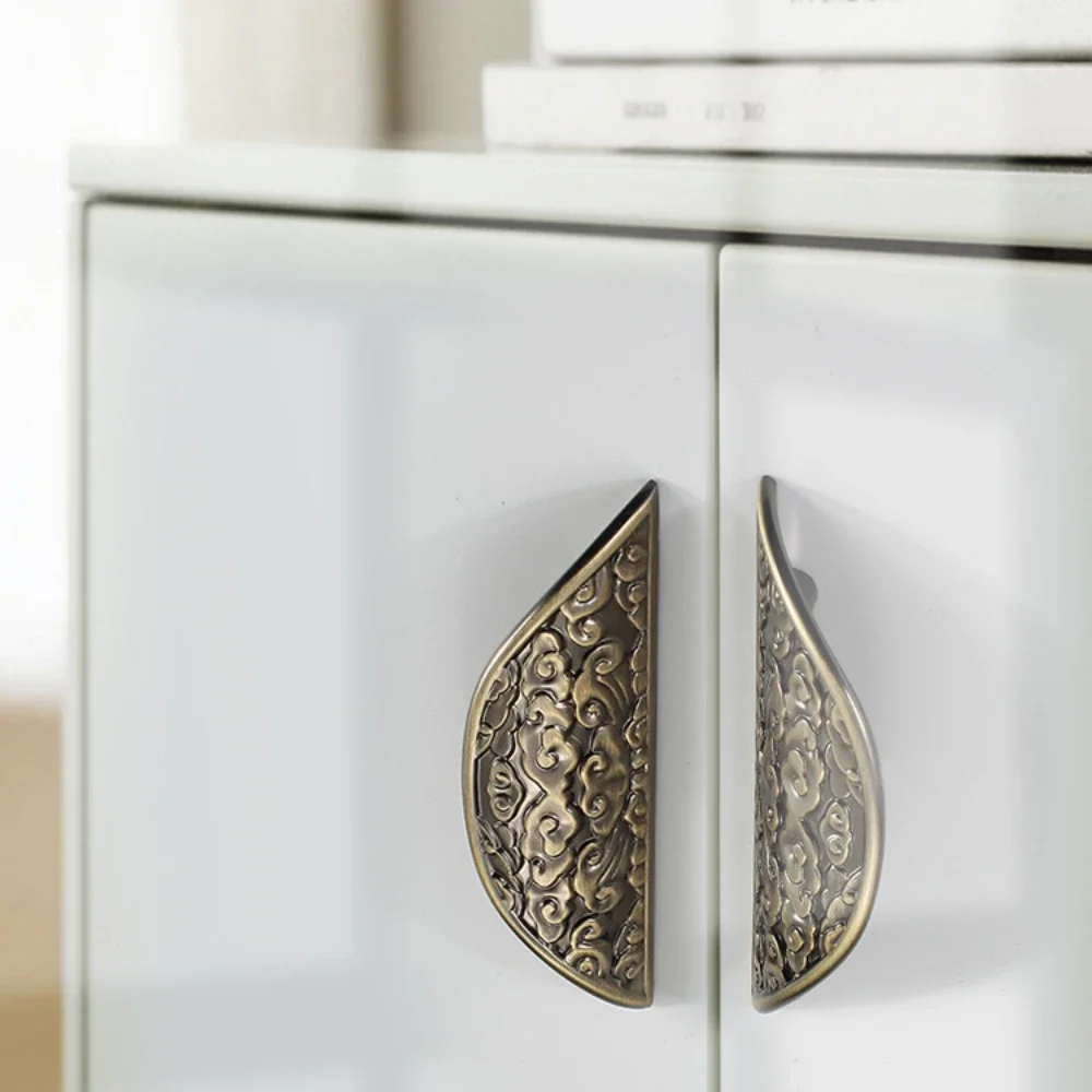 One Piece Bronze Cabinet Pulls Drawer Classic Vintage Retro Handles Kitchen Cupboard Bathroom Dresser Hardware Furniture Pull
