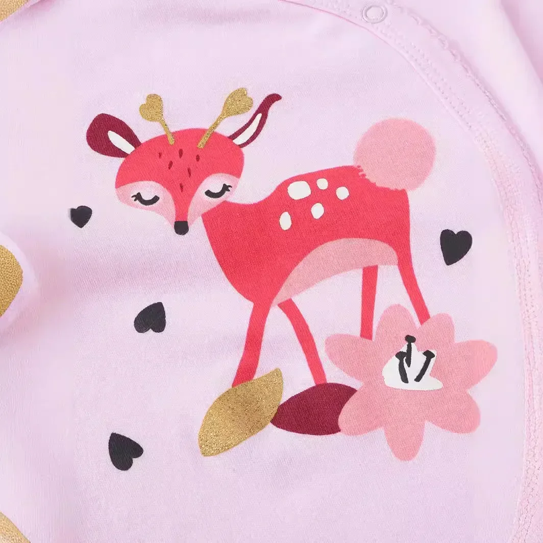 2024 Autumn New Long-sleeved Cartoon Newborn Clothes Baby Onesie Barboteuse Ete Bebe Garcon Baby Romper Newborn Baby Clothes