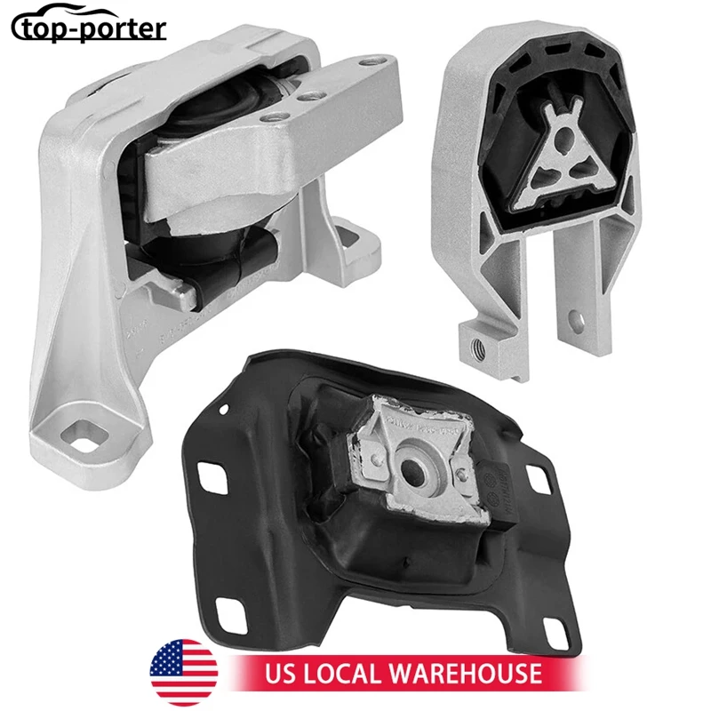 

EM-4152 A5631 BV6Z6038A EM-4121 A5612 3Pcs Engine Motor & Transmission Mount Set AV6Z6068A For 2013-2016 Ford Escape 2.0L 2.5L