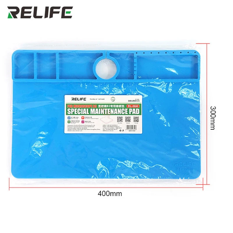Imagem -03 - Relife Rl004i Isolamento Almofada de Reparação de Alta Temperatura para Microscópio b3 Tabela de Solda de Silicone Estação de Solda Bga