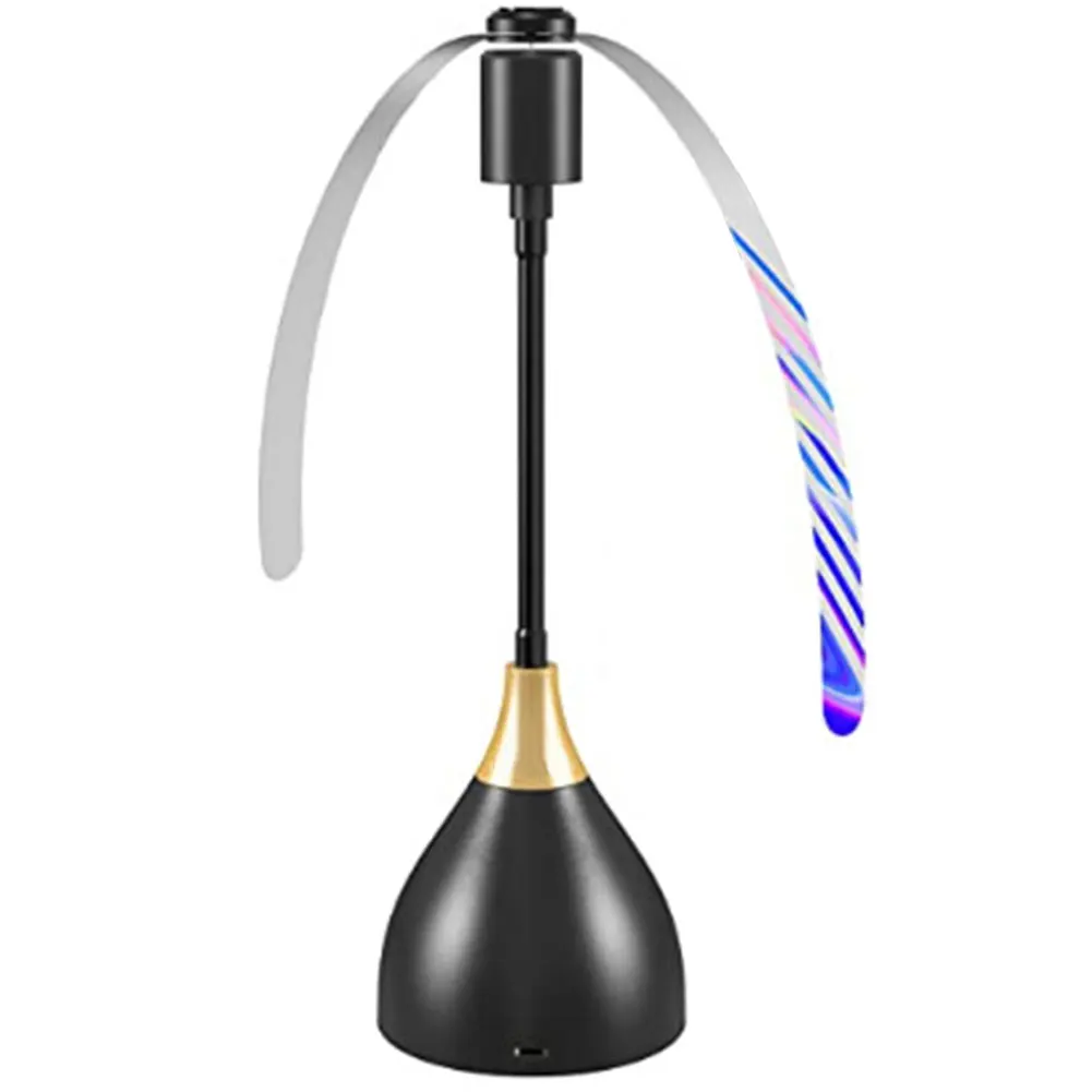 Fly Repellent Fan with Holographic Blades Fly Spinner Portable Outdoor Picnic Fan Bug Fan for Picnic Restaurant Party Home BBQ