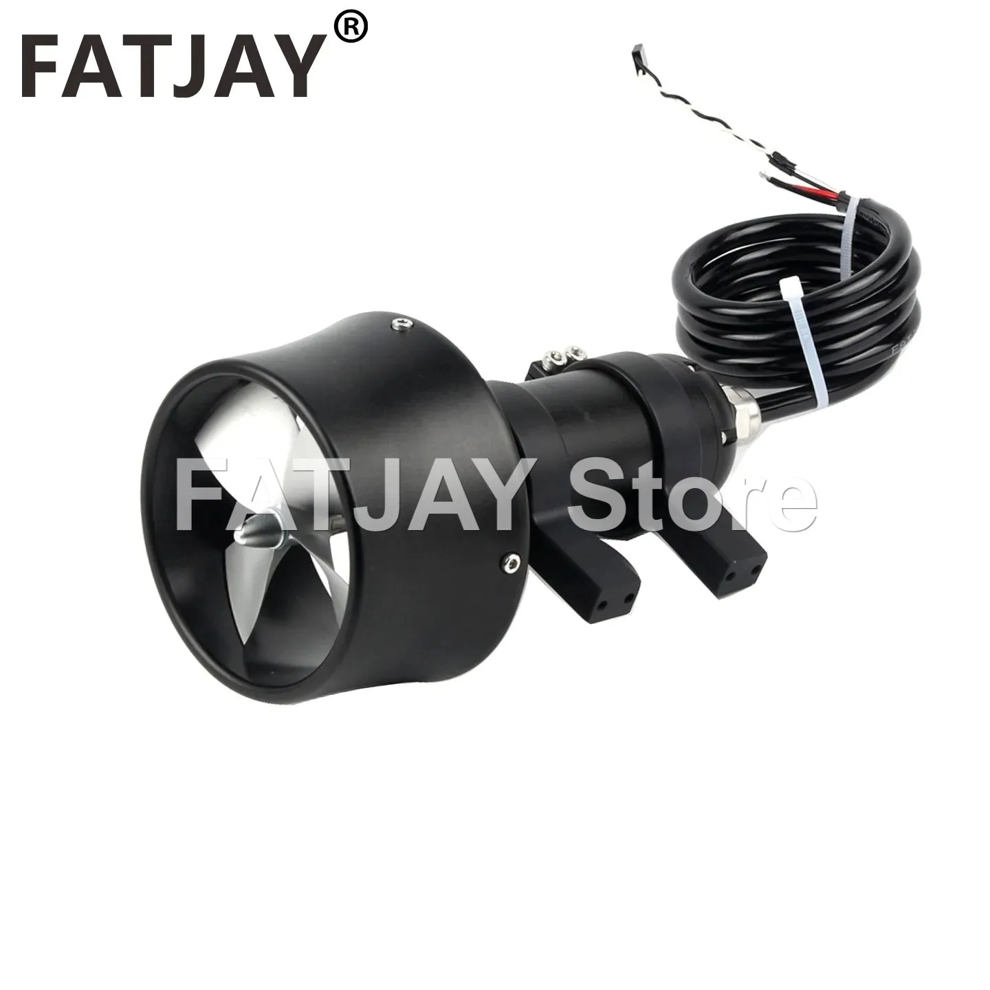 Silnik podwodny o mocy 9 kg - FATJAY KYI-8ET-MAX, podwójne bazy montażowe, wbudowany regulator ESC, bezszczotkowy, wodoodporny silnik do łodzi RC i ROV