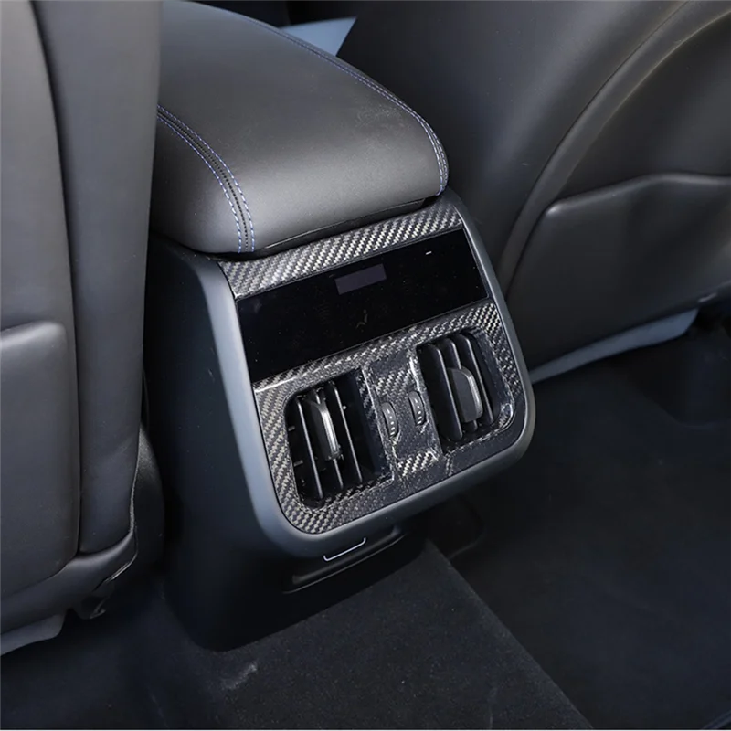 

Для Maserati Grecale 2022 2023, сухое углеродное волокно, заднее вентиляционное отверстие автомобиля, рамка, накладка, наклейка, детали, аксессуары