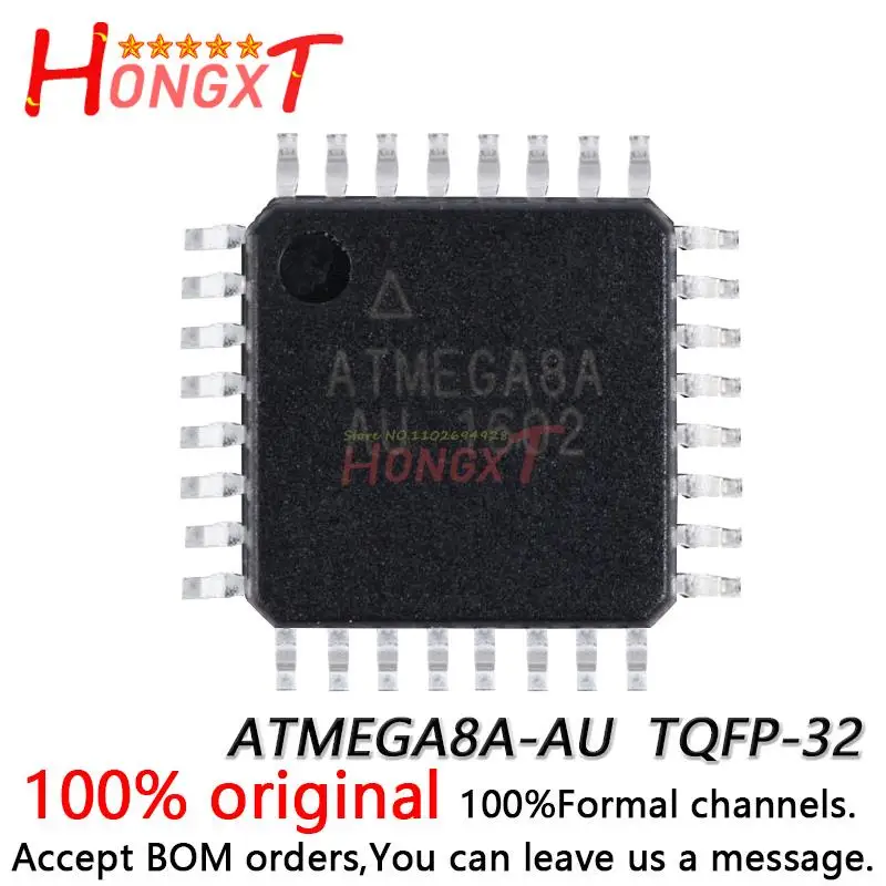 100% NEW Original SMD ATMEGA8A-AU chip 8-bit microcontroller AVR TQFP-32.