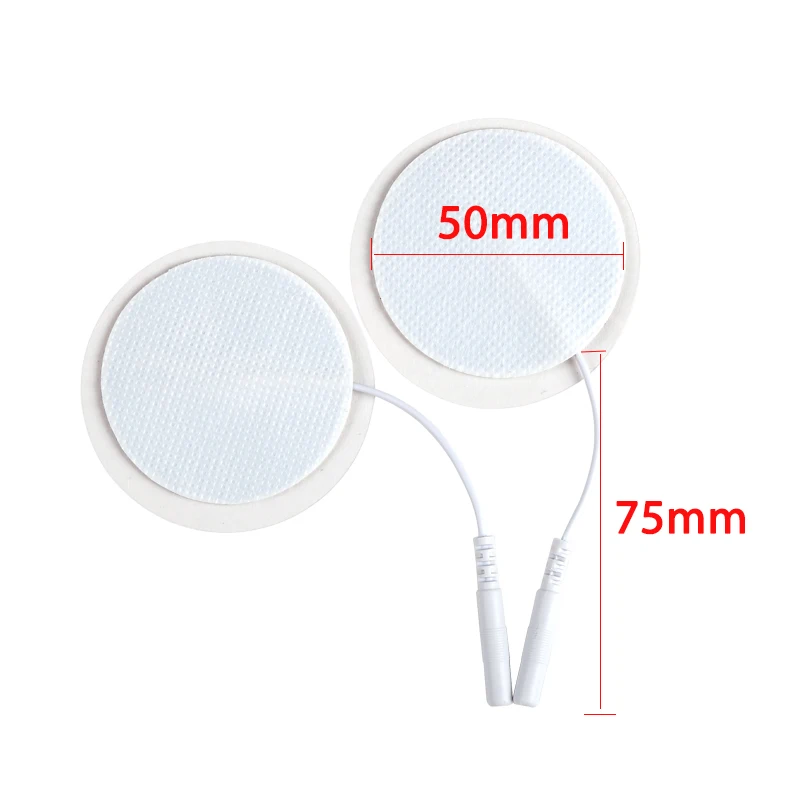 10P Electrode Pads Acupuncture Therapy Pads Replacement Non-woven Adhesive Gel with 2.0mm Pin for Digital Therapy Body Massager