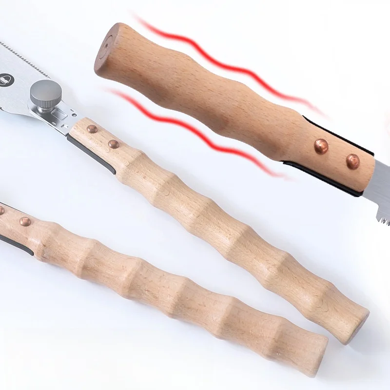 For woodworking 13/22 Inch Hand Saw SK-5 Steel Blade Flexible Wood Pull Saw Ergonomic Design Keyless Blade Change Perfect