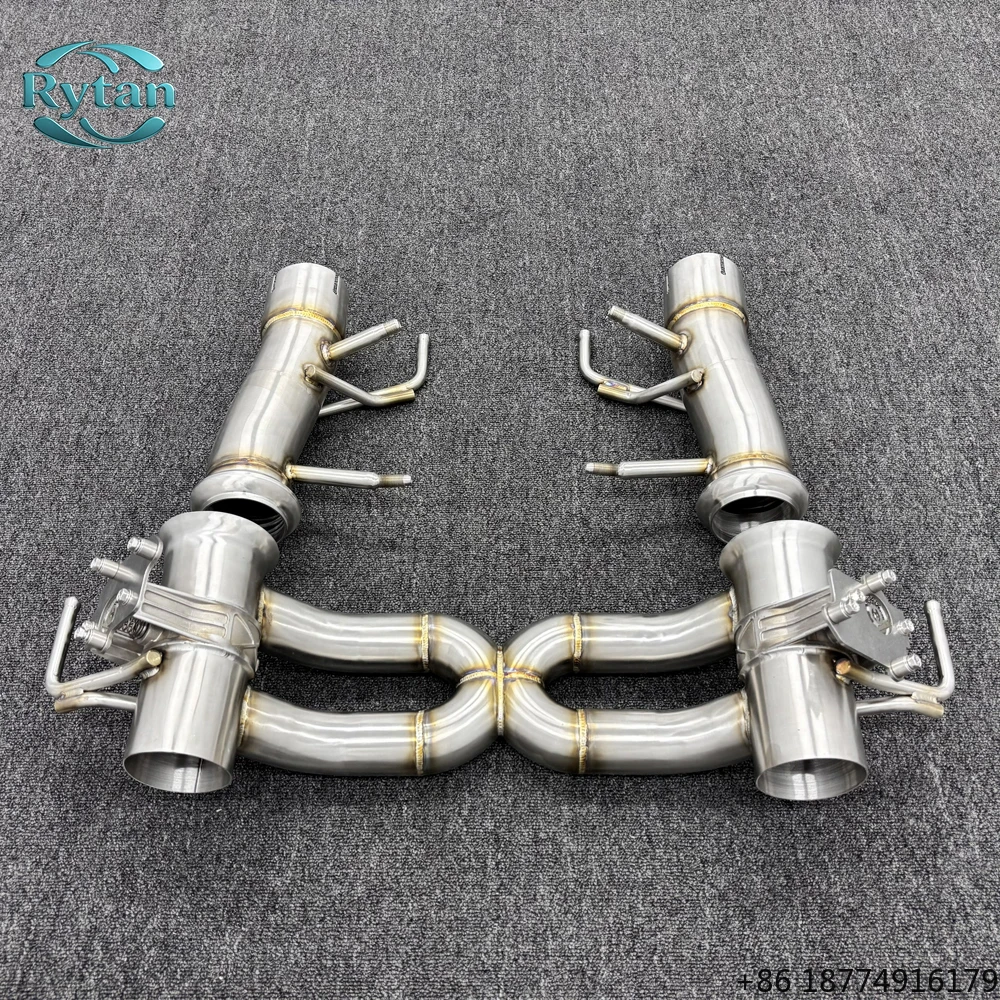 

Performance Valvetronic Pipe Valved 304 Stainless Steel Exhaust System Catback and Downpipe for Ferrarri SF90 Front Pipe