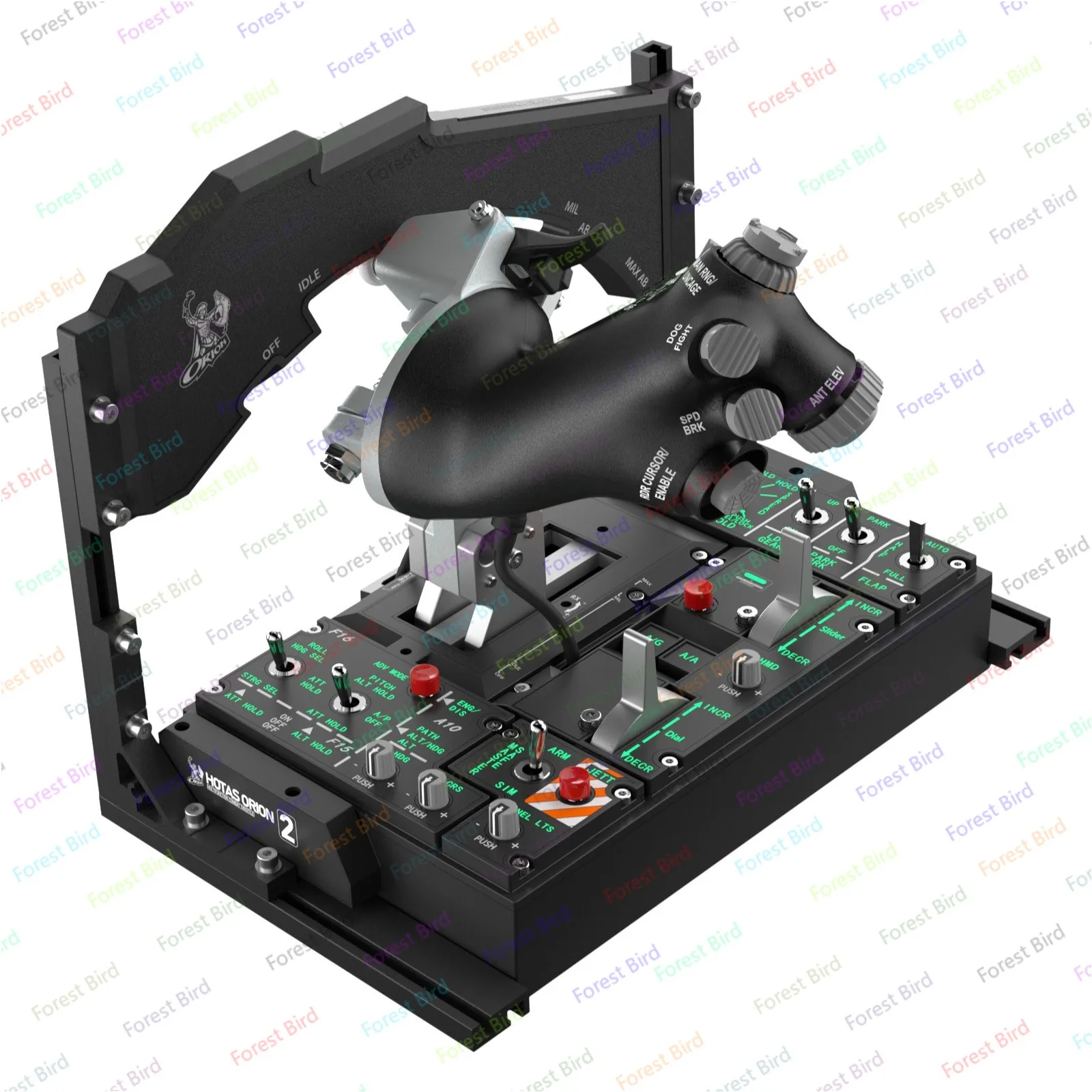 Simplayer WINWING Orion2 Throttle Base + 18 15EX 15E Metal Throttle Grip Flight Simulator Kit Support for DCS MSFS X-Plane